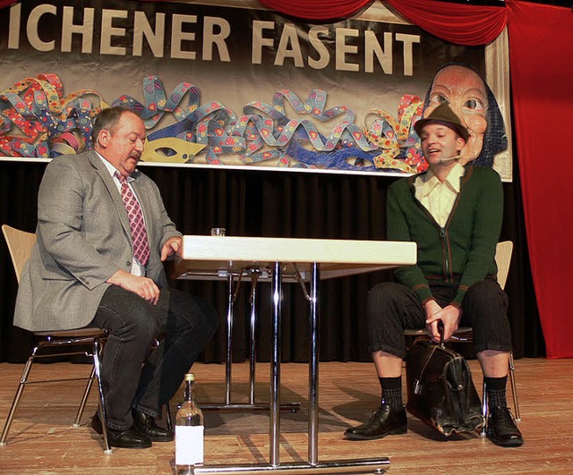 Tuschend echt wirken die Doppelgnger...ks) Lothar Rudolf und Jochen Fischer.   | Foto: Dieter Fink