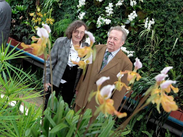 Orchideenliebhaber und Initiatoren der...hau: Hannelore und Hans-Joachim Renner  | Foto: Christoph Breithaupt