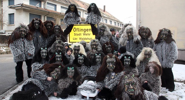 Seit elf Jahren sind die Hhnerlochfel...ei der Fasnacht in der Region  dabei.   | Foto: Jrn Kerckhoff