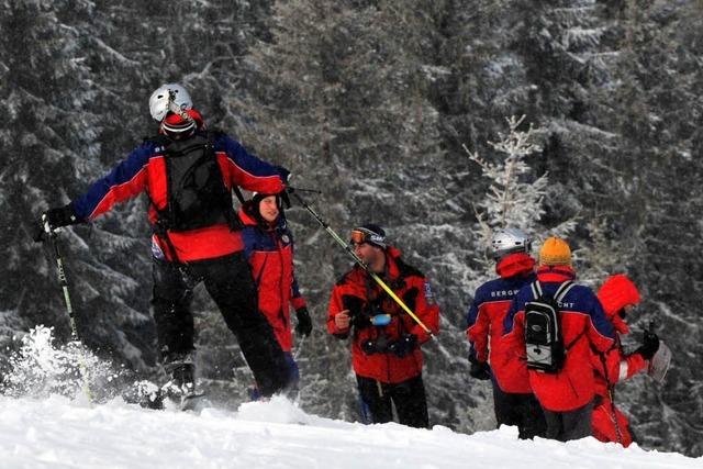 Bergwacht sucht vermissten Snowboarder am Feldberg