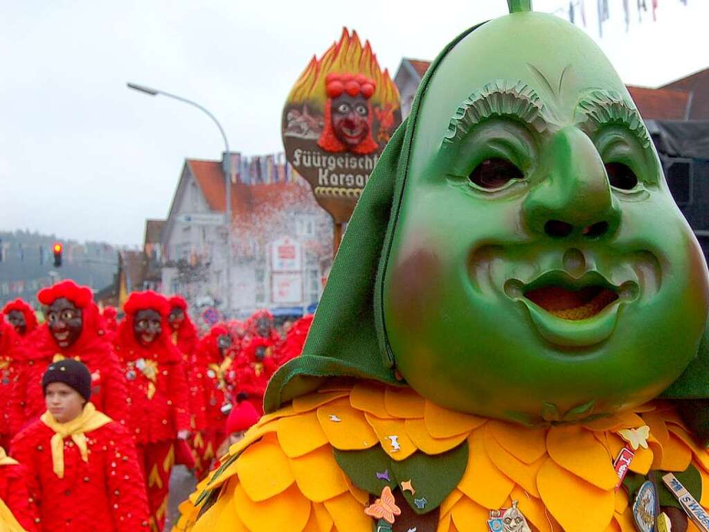 Ein Narrenfestival feierte Schwrstadt am Sonntag beim 44. Narrentreffen der Vereinigung Hochrheinischer Narrenznfte.