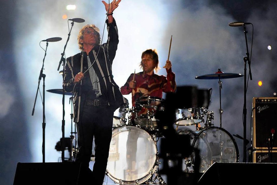 The Who – die Rock-Veteranen waren die Stargäste der Show. (Foto: dpa) The Who – die Rock-Veteranen waren die Stargäste der Show. (Foto: dpa)
