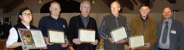 50 Jahre Blutspende in Endingen: Von l..., Wolfgang Nadler und Peter Preissler.  | Foto: Roland Vitt