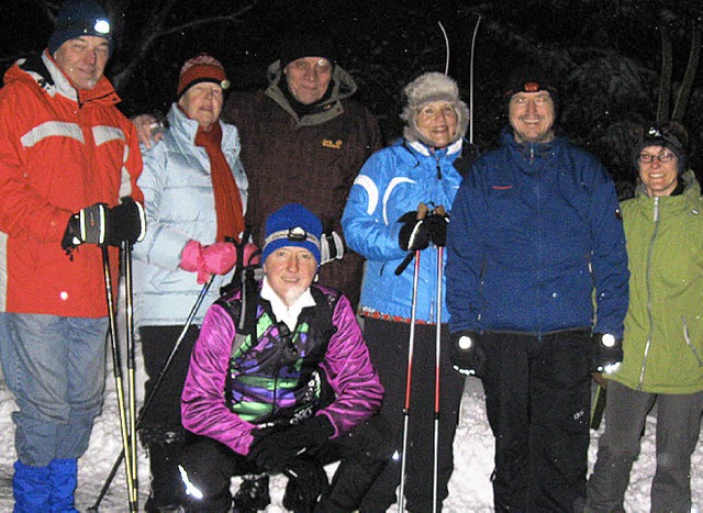 Die erste Vollmond-Langlauf-Wanderung ...herrischwand war ein tolles Erlebnis.   | Foto: Daniela Jarusel