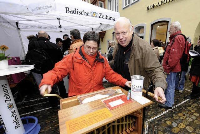 Erwin Lang untersttzt BZ-Hilfsaktion