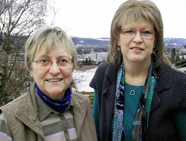 Monika Drflinger (links) und Claudia Chlebus   | Foto: claudia gempp