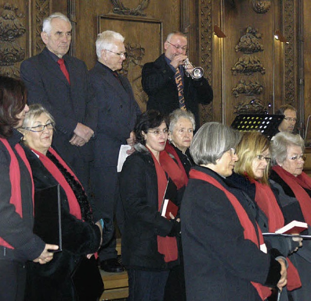 Mit der Missa Brevis in F von Josef Ha... mit Festklngen den Gottesdienst ein.  | Foto: Margrit Matyscak