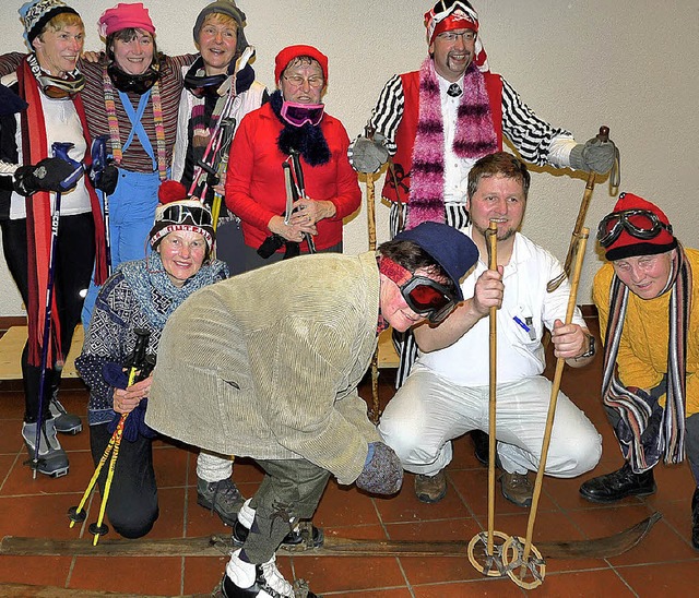 Flott auf der Pfarrheim-Piste unterweg...rer bei der Frauenfasnet in Titisee.    | Foto: Monika Hofmeier