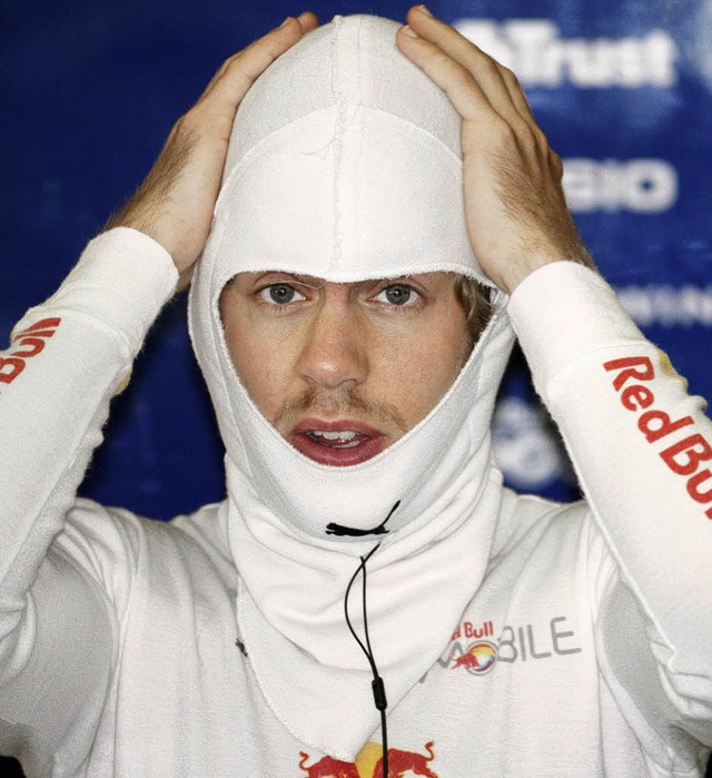 Sebastian Vettel macht sich bereit.  | Foto: dpa