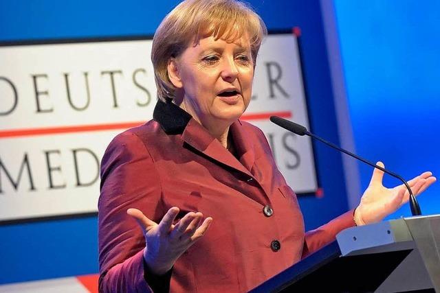 Angela Merkel mit Deutschem Medienpreis ausgezeichnet
