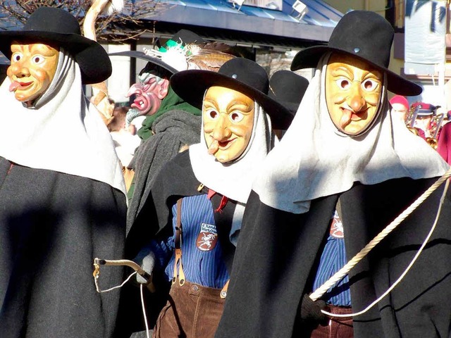 Die Fastnacht in Waldkirch wird von vi...pen geprgt. Hier die Kandel-Hirtebue.  | Foto: Sylvia Timm