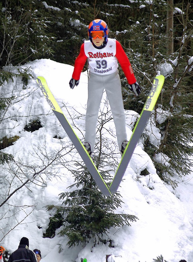 berflieger:  Sebastian Rombach vom SC  Waldau  | Foto: Junkel