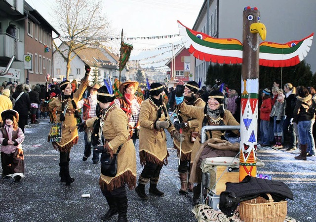 Auch in Reichenbach sind die Narren lo...us dem Dorf durch die Straen ziehen.   | Foto: Verein