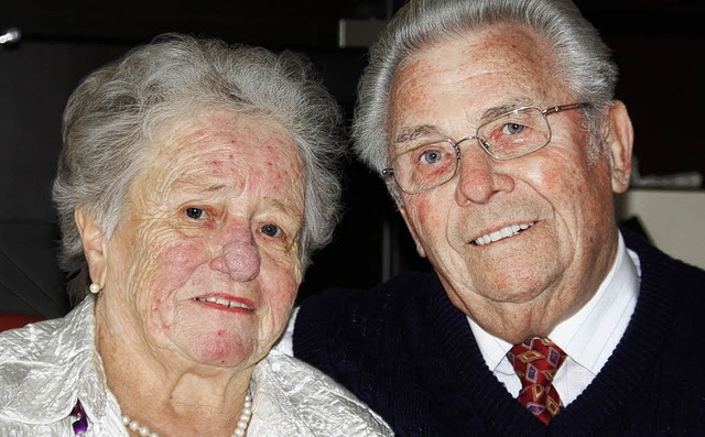 Sind seit 60 Jahren verheiratet: Dora  und Paul Oesterle.   | Foto: Silvia Faller