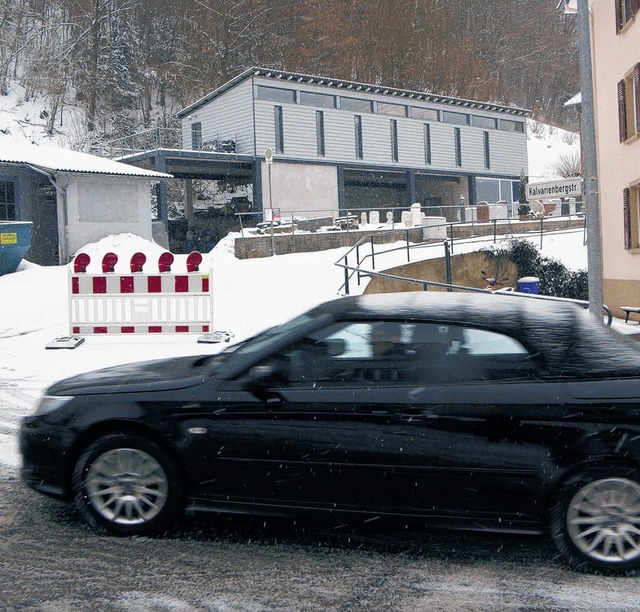 Die Strae vom Gurtweiler Tal zur Wald... Mittwochmorgen kurzfristig gesperrt.   | Foto: Huber