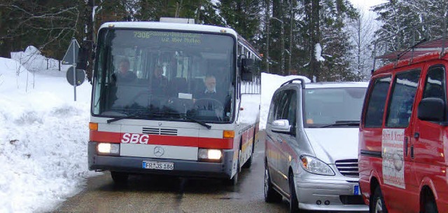 In Spitzenzeiten gibt es am Belchen zu...ewiss ist.  Ein schwelender Konflikt.   | Foto: Sdbadenbus