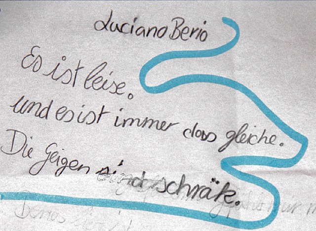 Schlerkritik zu Berio  | Foto: dick