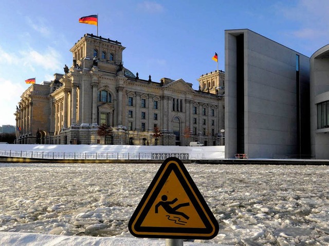 Berlin auf Eis.  | Foto: ddp