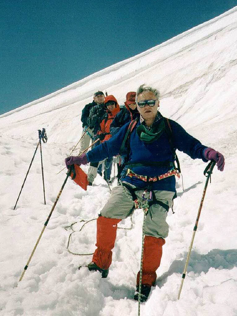 Hubert Burda im Schnee (2000)