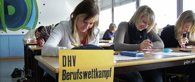 Eine freiwillige Prfung: der DHV-Berufswettkampf   | Foto: Privat