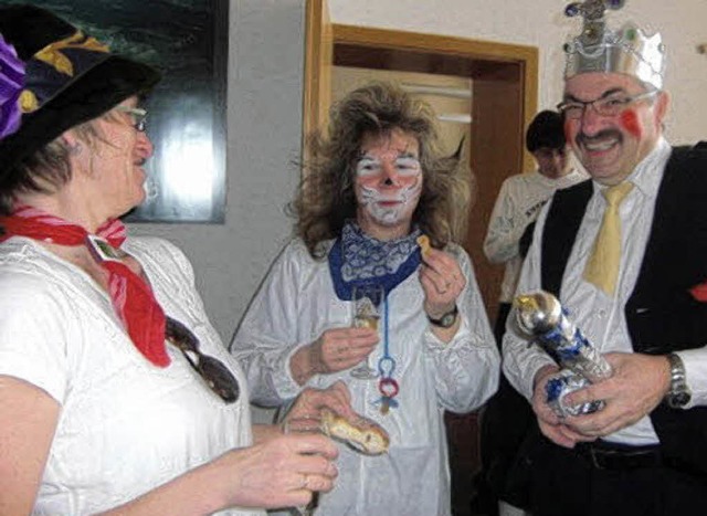 Brgermeister Helmut Kaiser wurde am S... Frauenfastnacht begann. Albert Liertz  | Foto: Albert Liertz