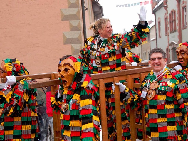 Brgerermeisterin Isolde Schfer ist i...t nun doch los und muss ins Saugatter.  | Foto: Jutta Binner-Schwarz