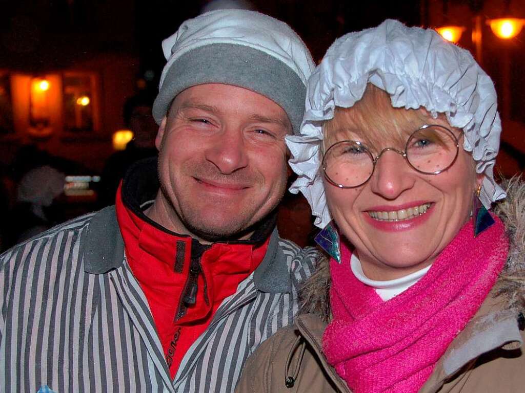 Ausgeschlafene und frhliche Gesichter gab es beim Hemdglunkiumzug in Todtnau.