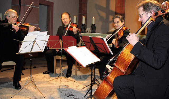 Das Pellegrini-Quartett erffnete das ...est mit einem eindrucksvollen Konzert.  | Foto: Christine Aniol