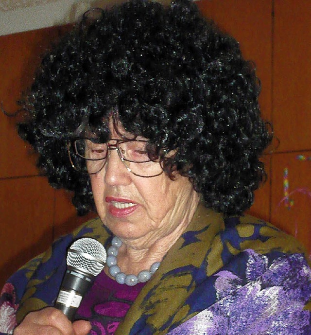 Die Vorzge des lterwerdens glossierte Gisela Vogt.   | Foto: Klaus Brust