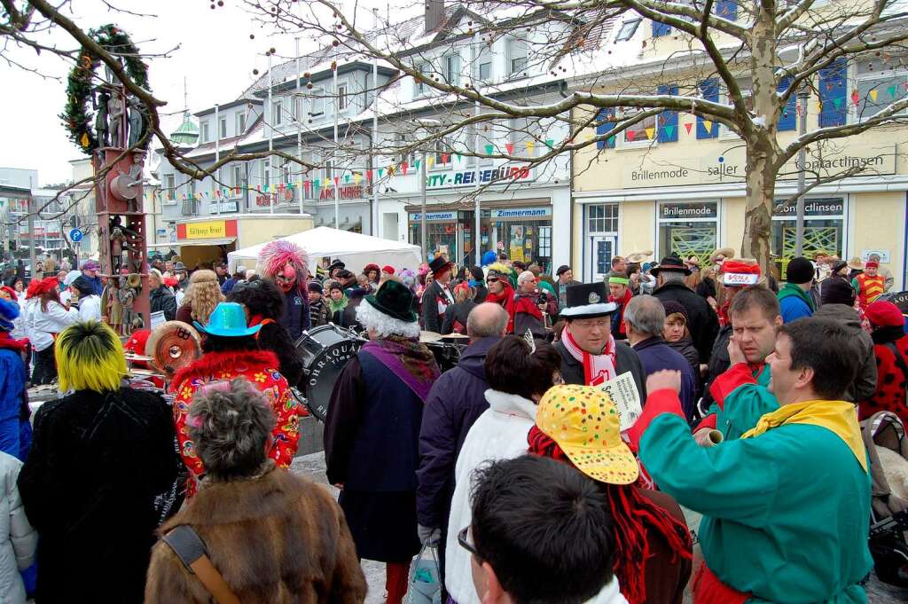 Nrrische Meile auf dem Oberrheinplatz.