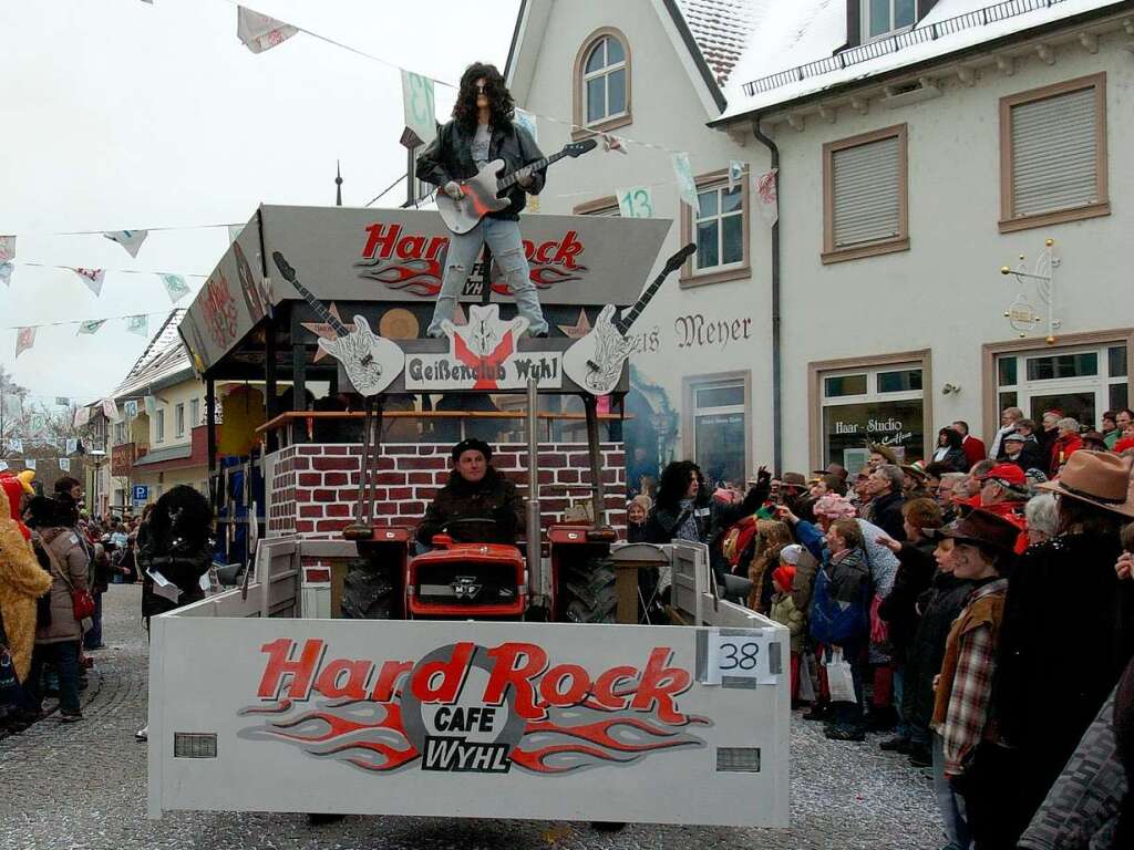Imposant: das Hard Rock Caf aus Wyhl zu Gast in Riegel.