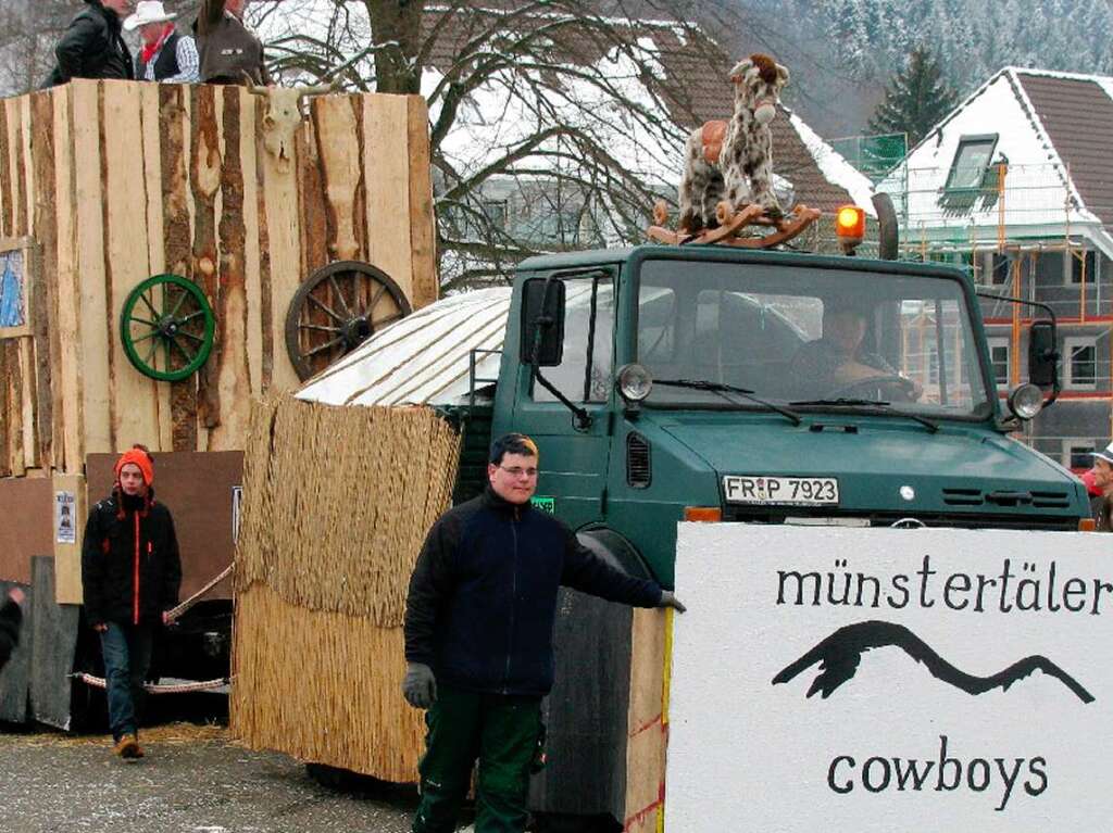 Die Narren gaben am Sonntag Vollgas in Mnstertal.