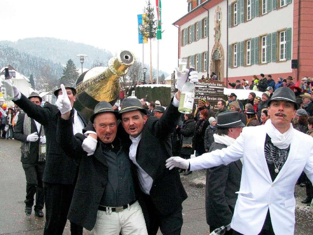 Die Narren gaben am Sonntag Vollgas in Mnstertal.