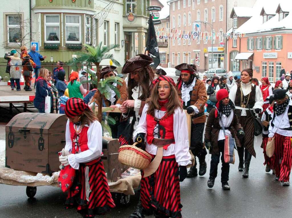 Viele Piraten nahmen die Lwenstadt in Beschlag.