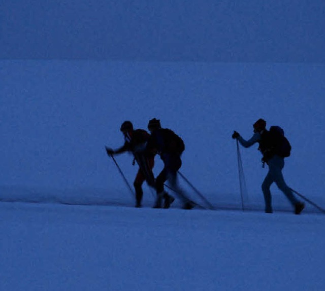 Die ersten Kilometer in der Dmmerung  | Foto: Ruoff