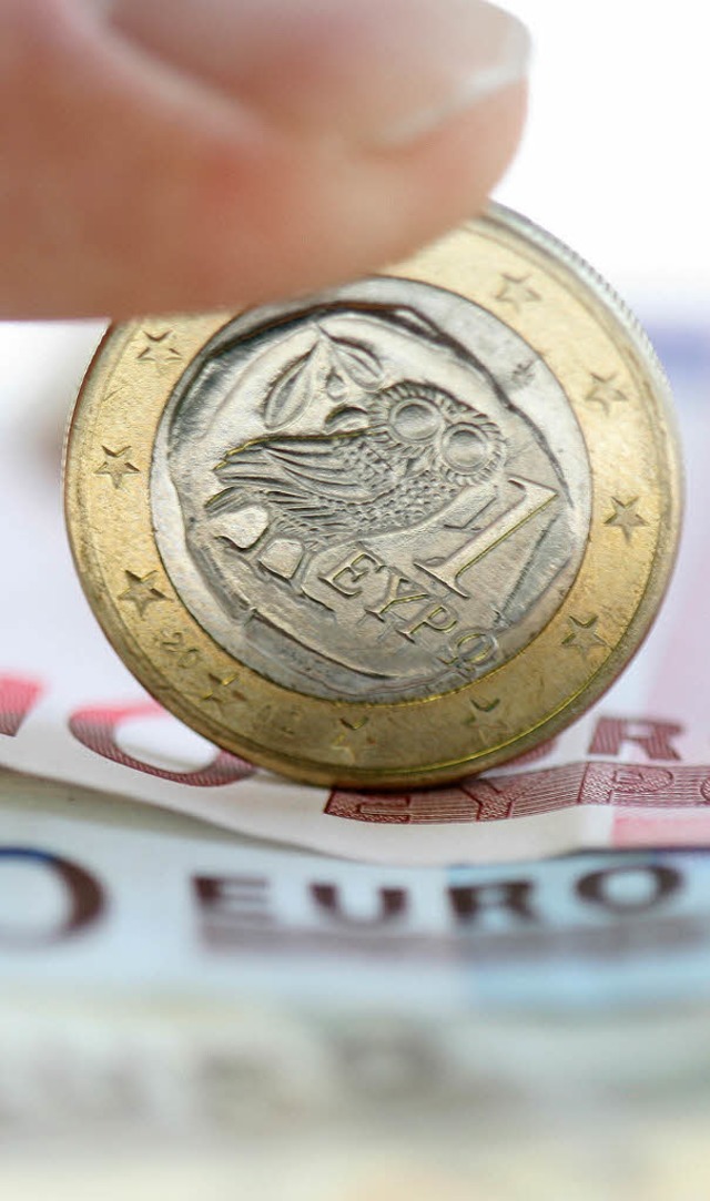 Griechenlands Euro:  Nur als Mnze ein  Schmuckstck.  | Foto: dpa
