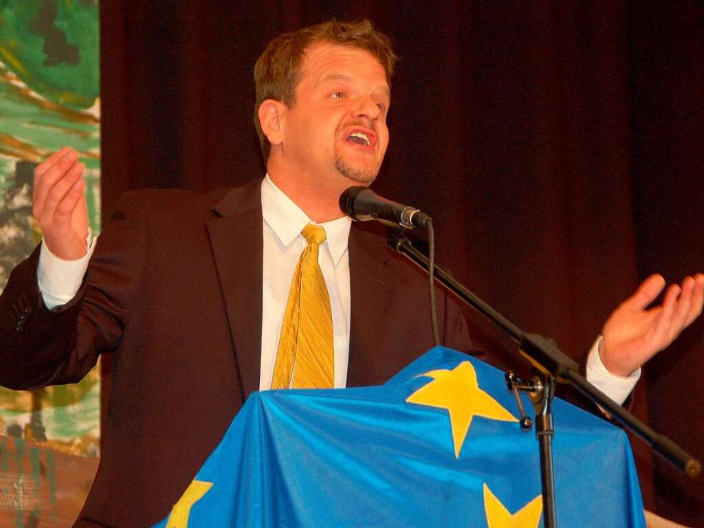 Peter Jehle als Ex-Ministerprsident Oettinger