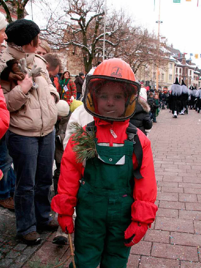 Kinderfasnacht in Schopfheim:  In voller Montur  mit von der Partie