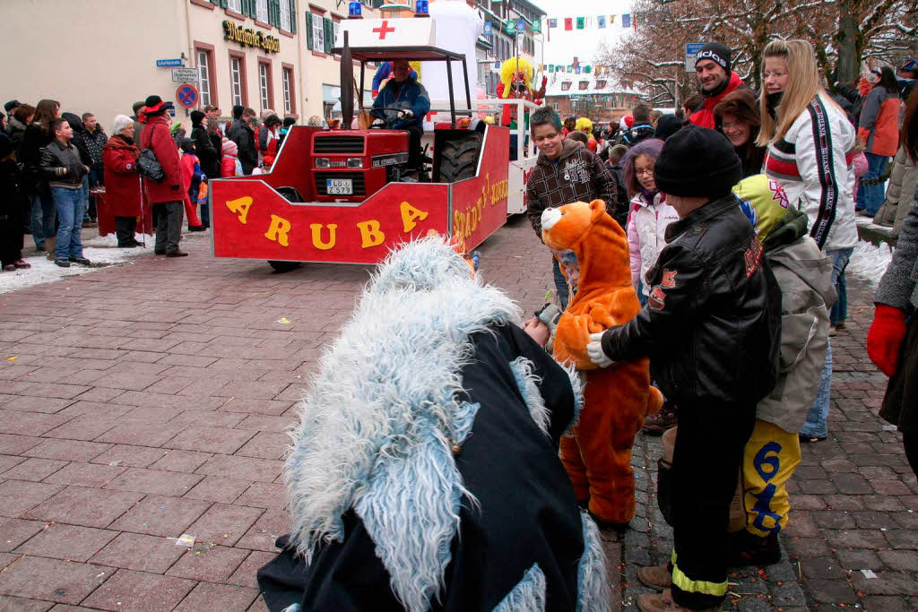 Kinderfasnacht in Schopfheim:   Immer dem Schlachtruf nach: Schopfe Aruba!