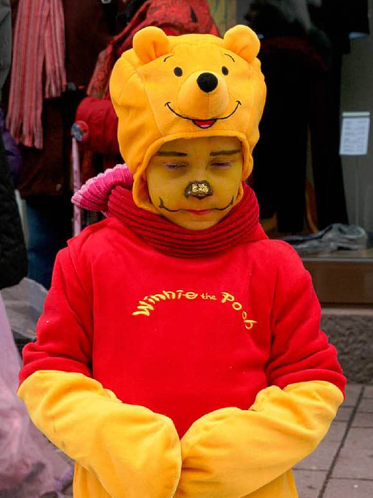 Kinderfasnacht in Schopfheim:  Winnie the Pooh war auch dabei