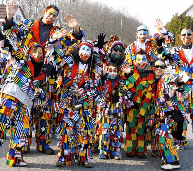 Farbenfrohes Bild: die Clowngruppe    | Foto: ulrike hiller