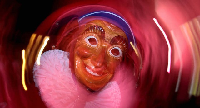 Endingen: Jokili-Maske in Nahaufnahme.  | Foto: Patrik Mller