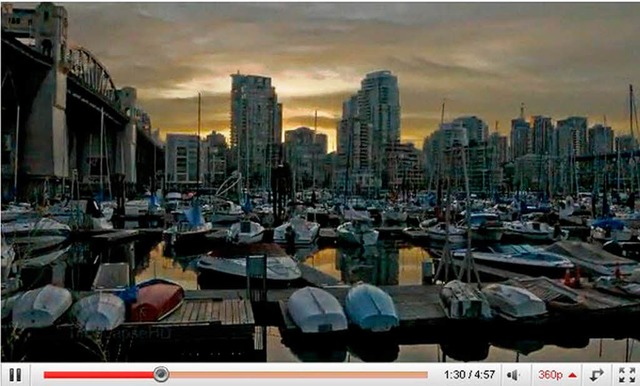 Zeitraffervideo Vancouver.  | Foto: Screenshot