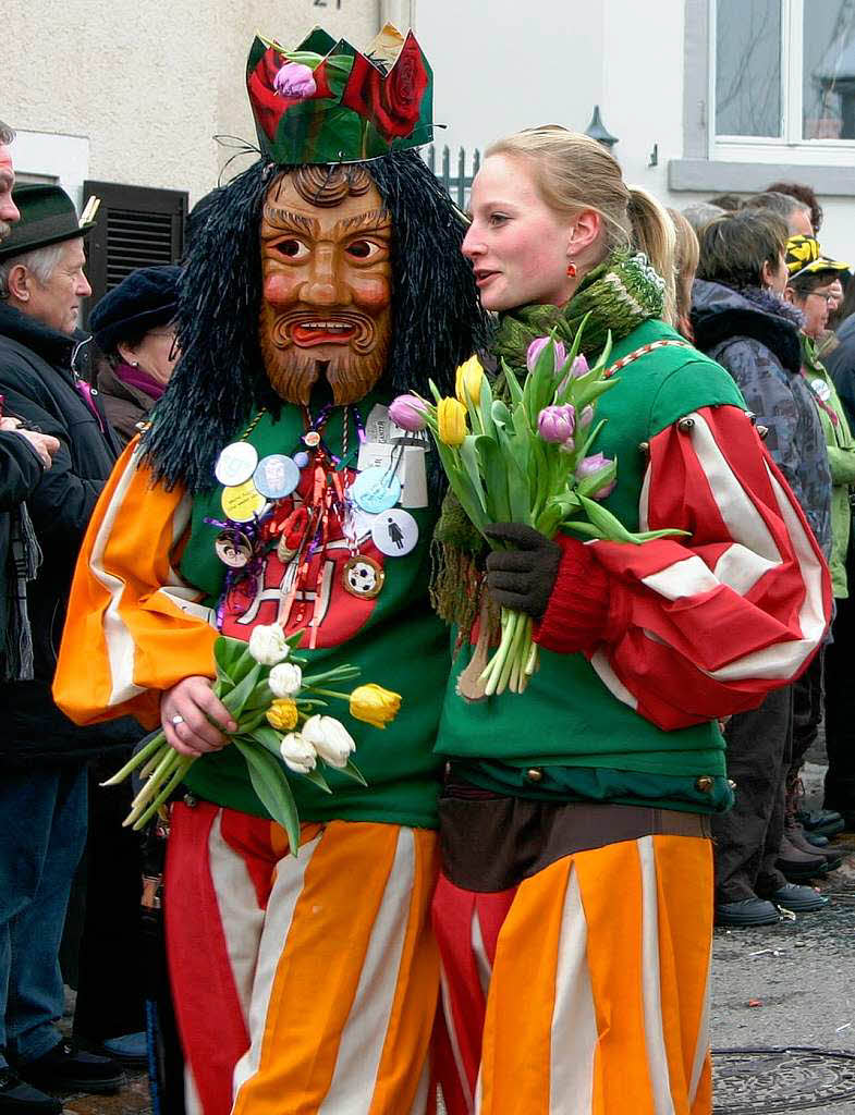 Sag es mit Blumen war das Motto der Funkenwchter.