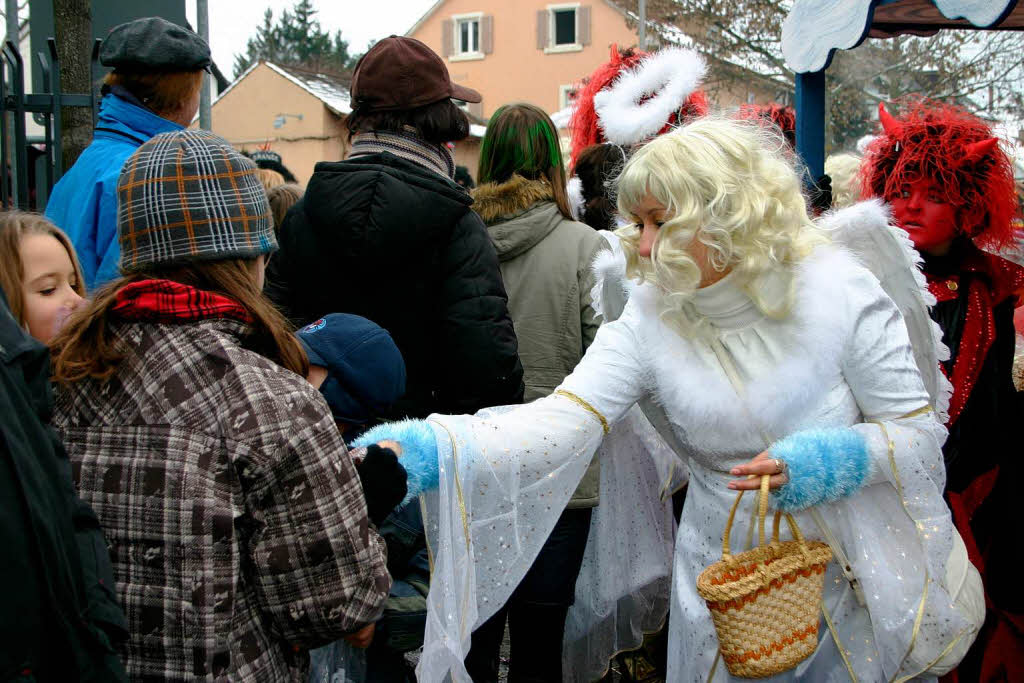 Engel unterwegs. Am Rosenmontag in Heitersheim.