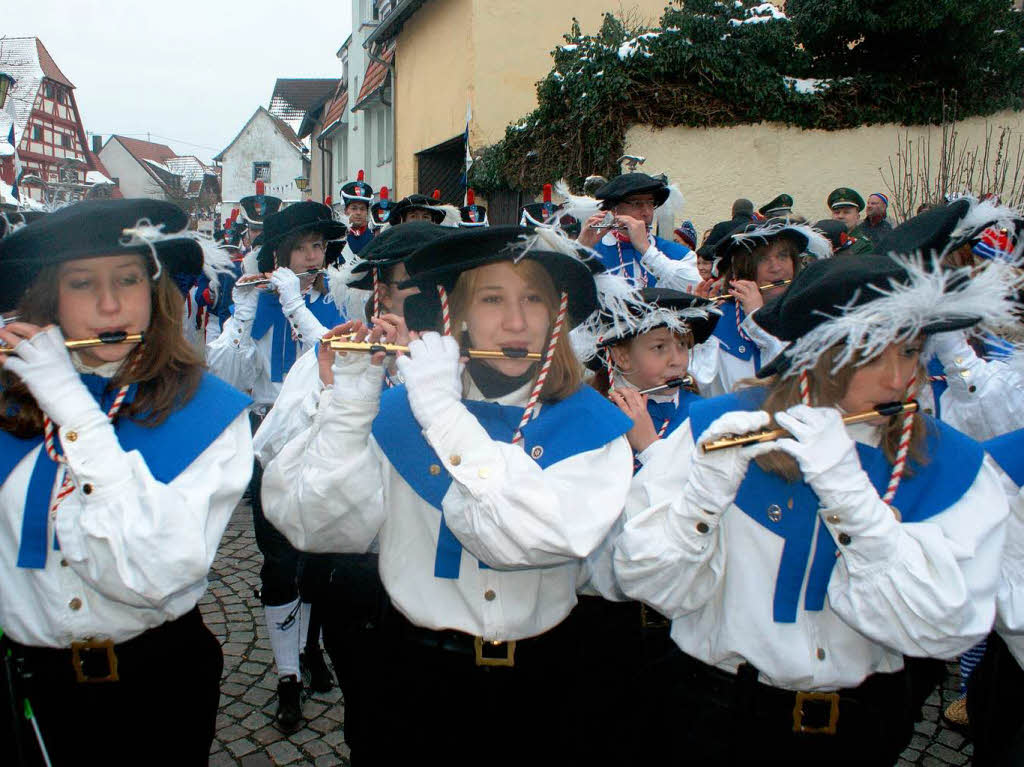 Beim Sternmarsch stets  im Rhythmus.