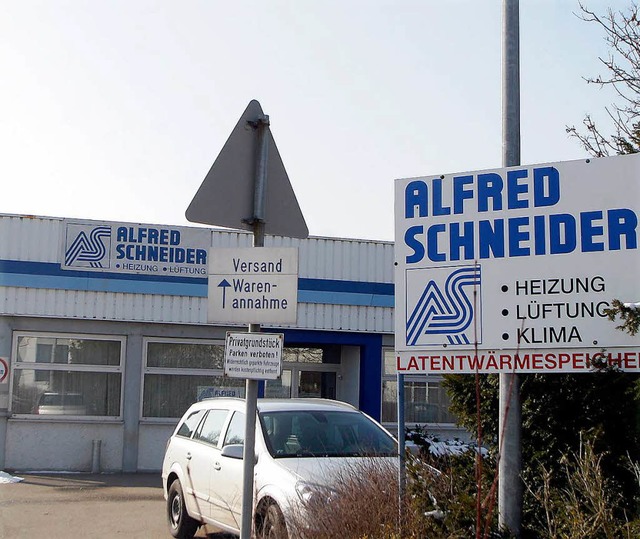 Der Firmensitz der Alfred Schneider Gm...l-Benz-Strae im Industriegebiet West.  | Foto: Heidi Foessel