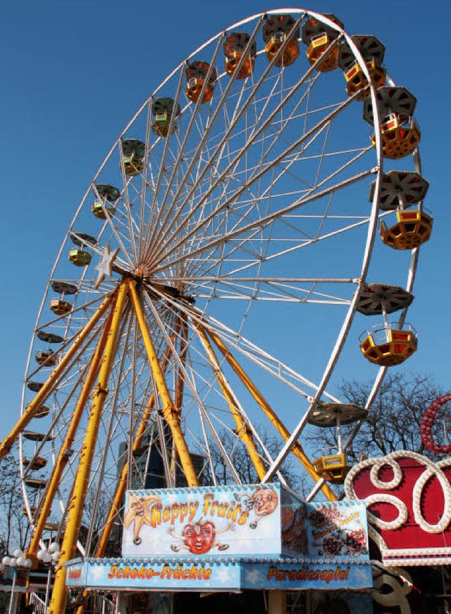 Das Riesenrad, Wahrzeichen des Lrracher Rummels   | Foto: Igor Schindler