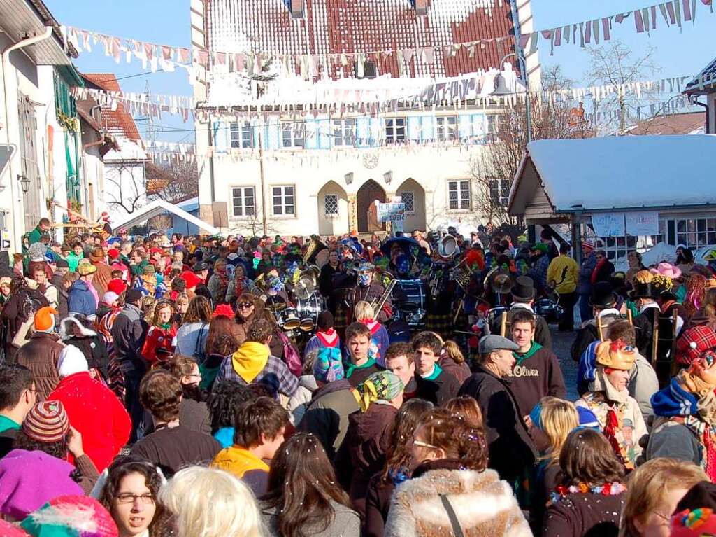 Fest in Narrenhand war das 800-Seelen-Dorf Ewattingen.