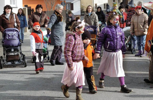 Viel Betrieb herrschte beim Kinderumzug in Wyhl.  | Foto: Jrgen Schweizer